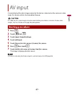 Preview for 87 page of Pioneer AVH-W4400NEX Operation Manual
