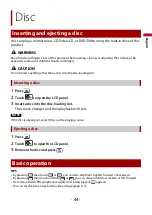 Preview for 44 page of Pioneer AVH-W4500NEX Operation Manual