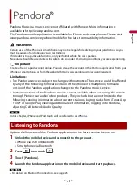 Preview for 71 page of Pioneer AVH-W4500NEX Operation Manual