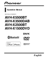 Preview for 1 page of Pioneer AVH-X12500BT Operation Manual