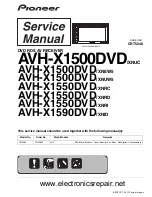 Preview for 1 page of Pioneer AVH-X1500DVD/XNEW5 Service Manual