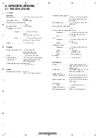 Preview for 8 page of Pioneer AVH-X1500DVD/XNEW5 Service Manual