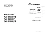 Pioneer AVH-X1550DVD Owner'S Manual preview