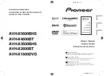 Pioneer AVH-X1600DVD Owner'S Manual preview