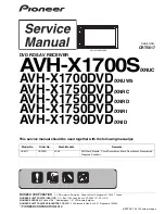 Pioneer AVH-X1700S Service Manual preview