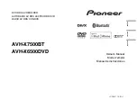 Preview for 1 page of Pioneer AVH-X6500DVD Owner'S Manual