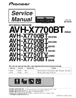 Pioneer AVH-X7700BT/XNEW5 Service Manual preview