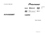 Preview for 1 page of Pioneer AVH-X8590BT Owner'S Manual