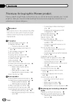 Preview for 2 page of Pioneer AVH-X8700BT Operation Manual