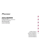 Pioneer AVH-Z7000DAB Installation Manual preview