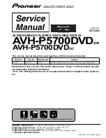 Preview for 1 page of Pioneer AVHP5700DVD - In-Dash 6.5 Monitor DVD Player Service Manual