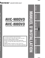 Pioneer AVIC-800DVD Installation Manual preview