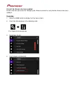 Preview for 6 page of Pioneer AVIC-8100NEX Firmware Update Manual