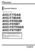 Pioneer AVIC-970BT Operation Manual preview