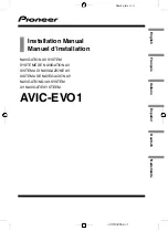 Preview for 1 page of Pioneer AVIC-EV01 Installation Manual