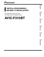 Pioneer AVIC-F310BT Installation Manual preview