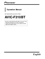 Pioneer AVIC-F310BT Operation Manual preview