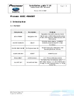 Preview for 3 page of Pioneer AVIC-F860BT Installation Manual