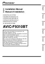 Pioneer AVIC-F9310BT Installation Manual preview