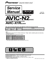 Pioneer AVIC-N2 Service Manual preview