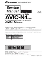 Preview for 1 page of Pioneer AVIC-N4/XU/UC Service Manual