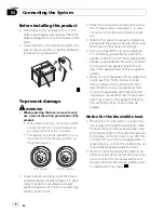 Preview for 6 page of Pioneer AVIC U310BT - Navigation System With CD player Installation Manual