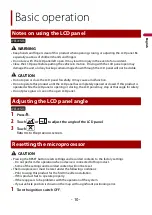 Preview for 10 page of Pioneer AVIC-W6500NEX Operation Manual