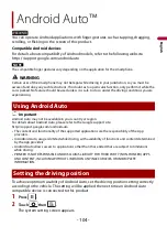 Preview for 104 page of Pioneer AVIC-W6500NEX Operation Manual