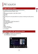 Preview for 72 page of Pioneer AVIC-W6600NEX Operation Manual