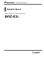 Предварительный просмотр 1 страницы Pioneer AVIC-X3II Operation Manual