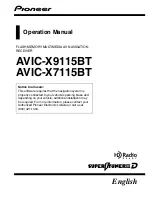 Preview for 1 page of Pioneer AVIC-X9115BT Operation Manual