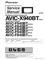 Pioneer AVIC-X940BT Service Manual preview