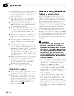 Preview for 22 page of Pioneer AVIC Z1 - CD-SR1 Steering Wheel Remote Operation Manual