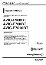 Preview for 1 page of Pioneer AVIIC--F7010BT Operation Manual