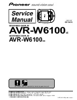 Pioneer AVR-W6100 UC Service Manual предпросмотр