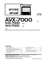 Pioneer AVX-7000 Service Manual preview