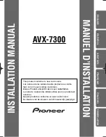 Pioneer AVX-7300 Installation Manual preview