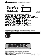 Предварительный просмотр 1 страницы Pioneer AVX-MG2037UC Service Manual