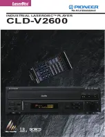 Preview for 1 page of Pioneer BARCODE CLD-V2600 Manual