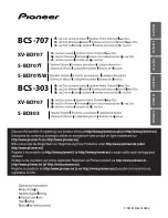 Pioneer BCS-303 Operating Instructions Manual preview