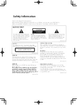 Preview for 2 page of Pioneer BCS-323 Operating Instructions Manual