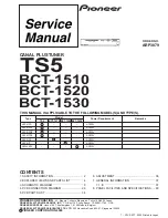 Pioneer BCT-1510 Service Manual preview