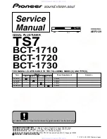 Pioneer BCT-1710 Service Manual preview