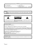 Preview for 2 page of Pioneer BD-V1000 Series Operating Instructions Manual