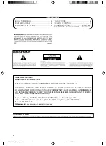 Preview for 2 page of Pioneer BD-V3500 Series Operating Instructions Manual