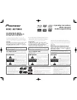 Preview for 1 page of Pioneer BDC-207DBK Operating Instructions Manual