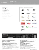 Предварительный просмотр 2 страницы Pioneer BDP-140 Features & Specifications