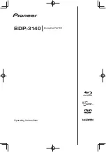 Pioneer BDP-3140 Operating Instructions Manual preview