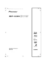 Preview for 1 page of Pioneer BDP-3220K Operating Instructions Manual