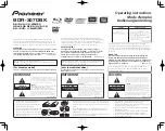 Preview for 1 page of Pioneer BDR-207DBK Operating Instructions Manual